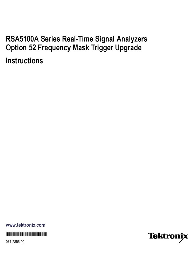 Tektronix RSA5100A Series User manual