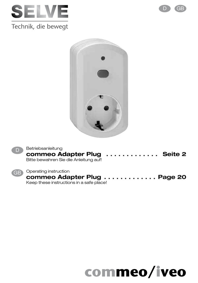 Selve commeo Adapter Plug Operating	 instruction