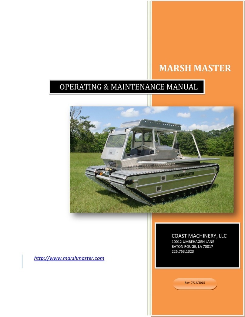 COAST MACHINERY MARSH MASTER 2015 Installation and operation manual