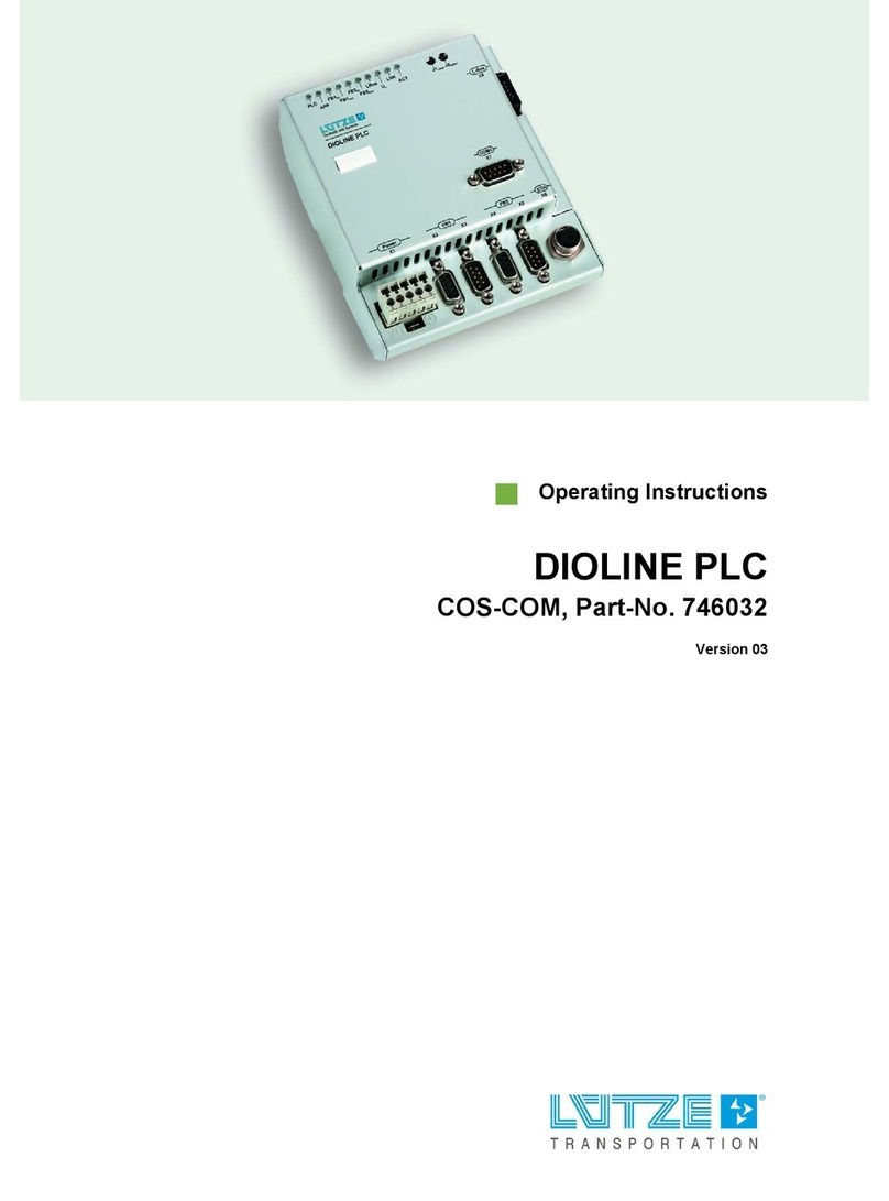 Lütze DIOLINE PLC operating instructions