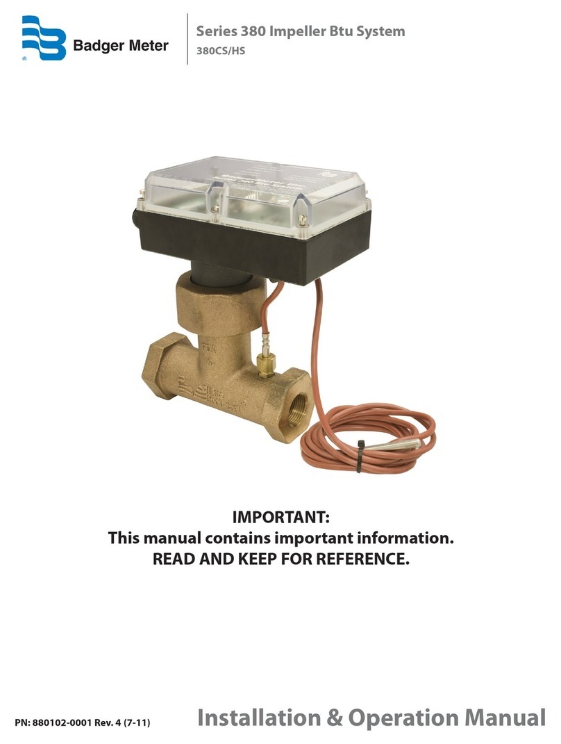 Badger Meter 380CS User manual