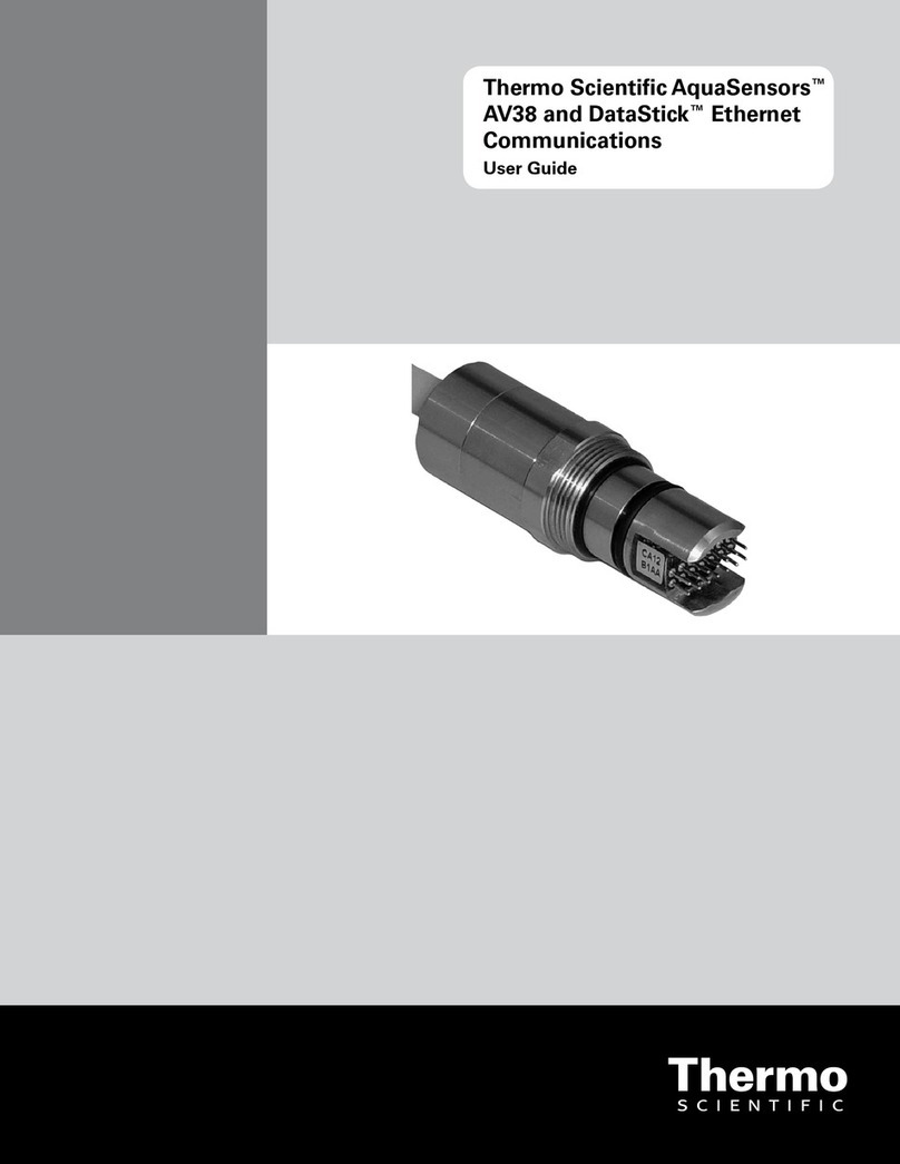 Thermo Scientific AquaSensors AV38 User manual Thermo Scientific AquaSensors AV38 User manual