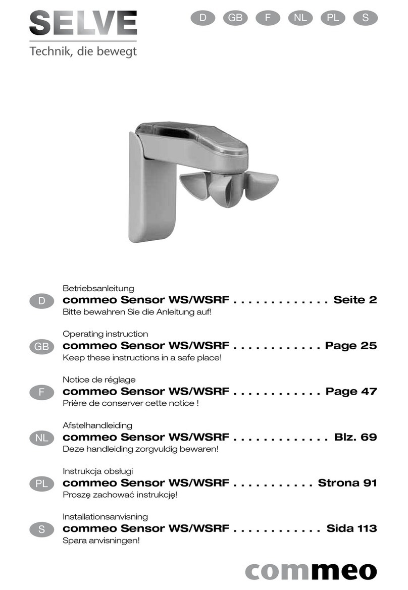 Selve commeo Sensor WS Operating instruction Selve commeo Sensor WS Operating instruction