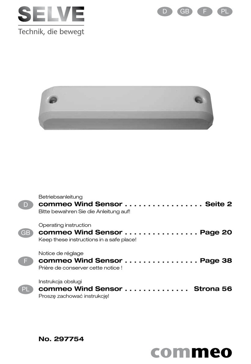 Selve commeo Wind Sensor Operating instruction Selve commeo Wind Sensor Operating instruction