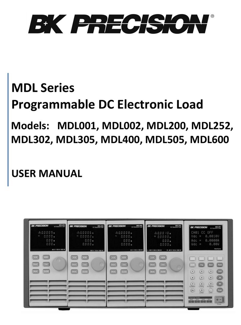 B+K precision MDL Series user manual