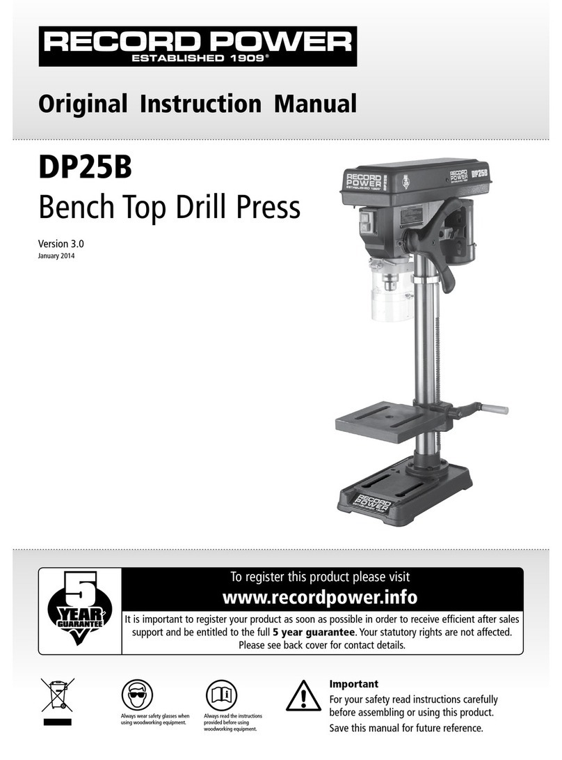 Record Power DP25B Original instruction manual