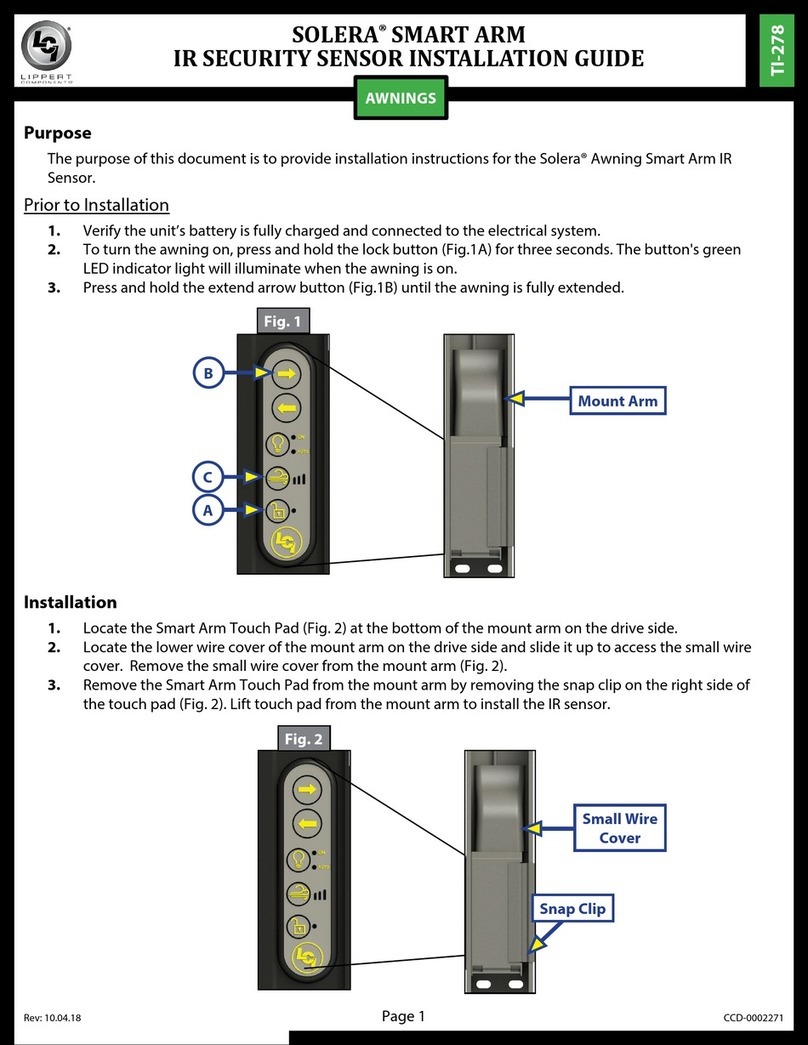 Lippert Components Solera TI-278 Installation guides