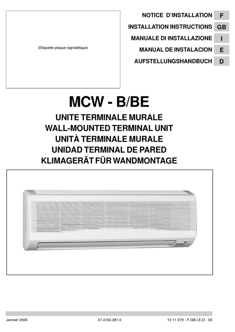 Technibel MCW-B series User manual