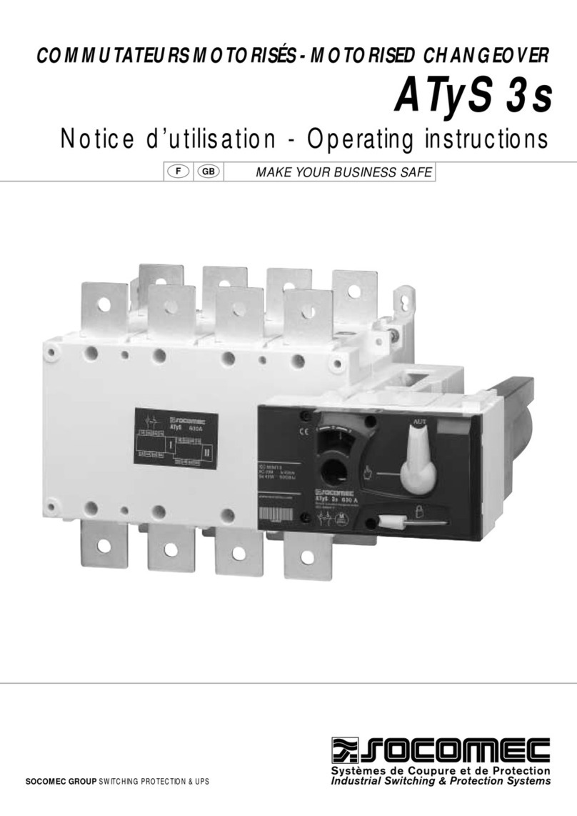 socomec ATyS 3S operating instructions