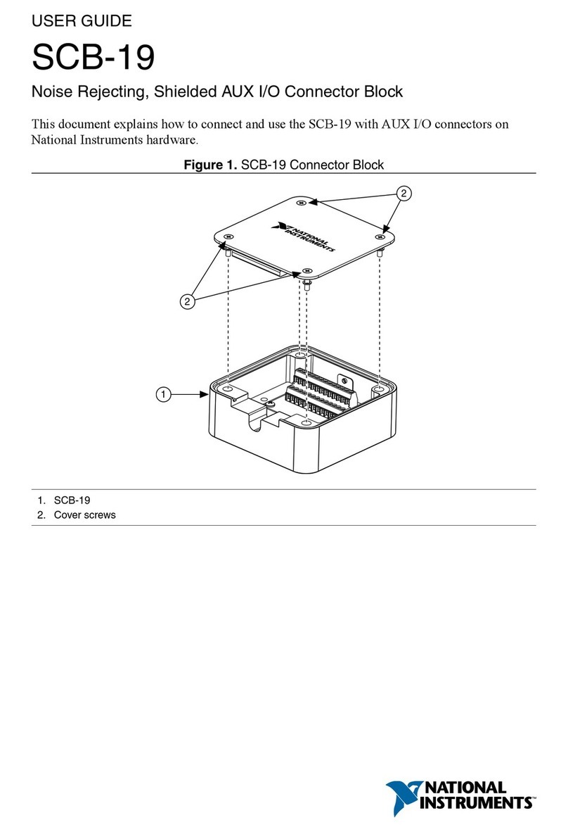 National Instruments SCB-19 User manual