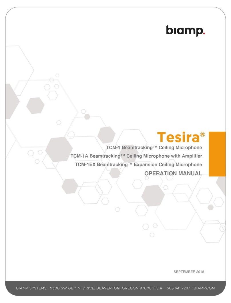 Biamp Tesira TCM-1 User manual
