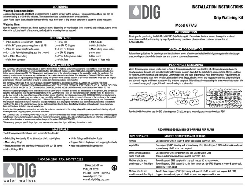 DIG G77AS installation instructions