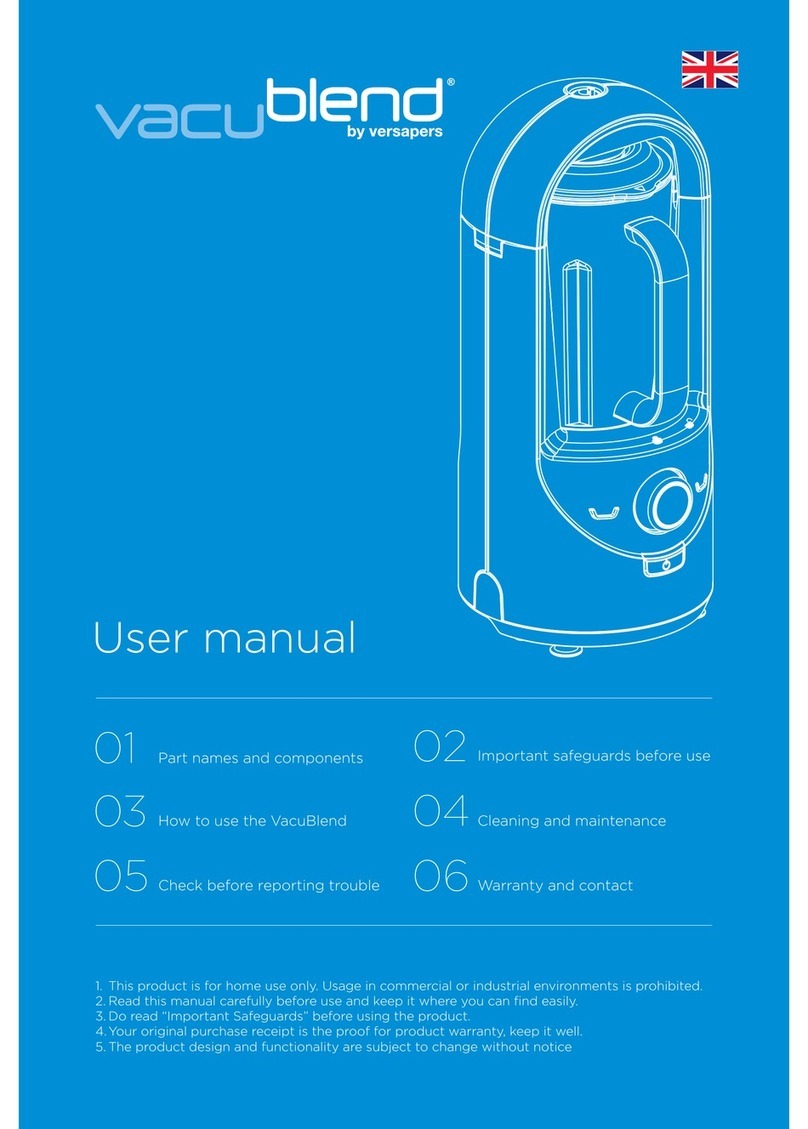 VacuBlend Action User manual