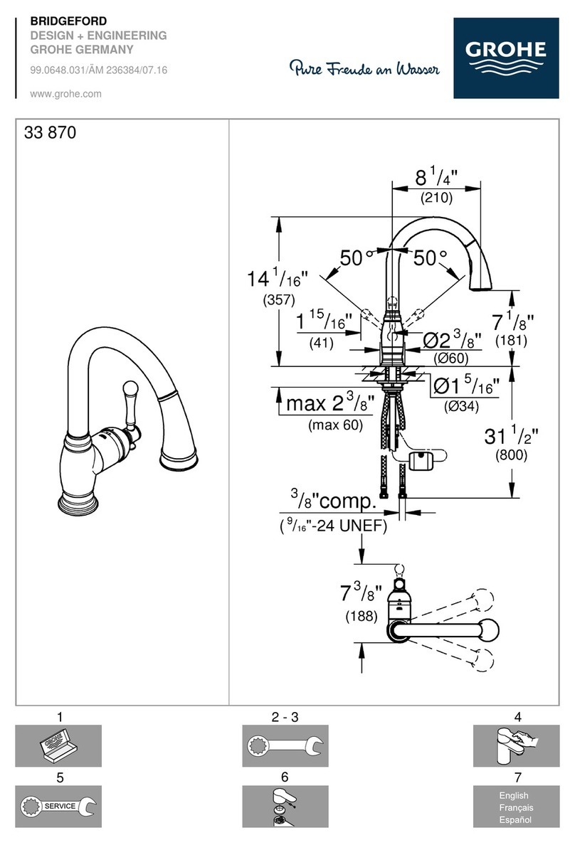 Grohe BRIDGEFORD 33 870 manual
