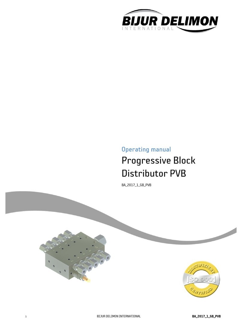 Bijur Delimon PVB series operating manual