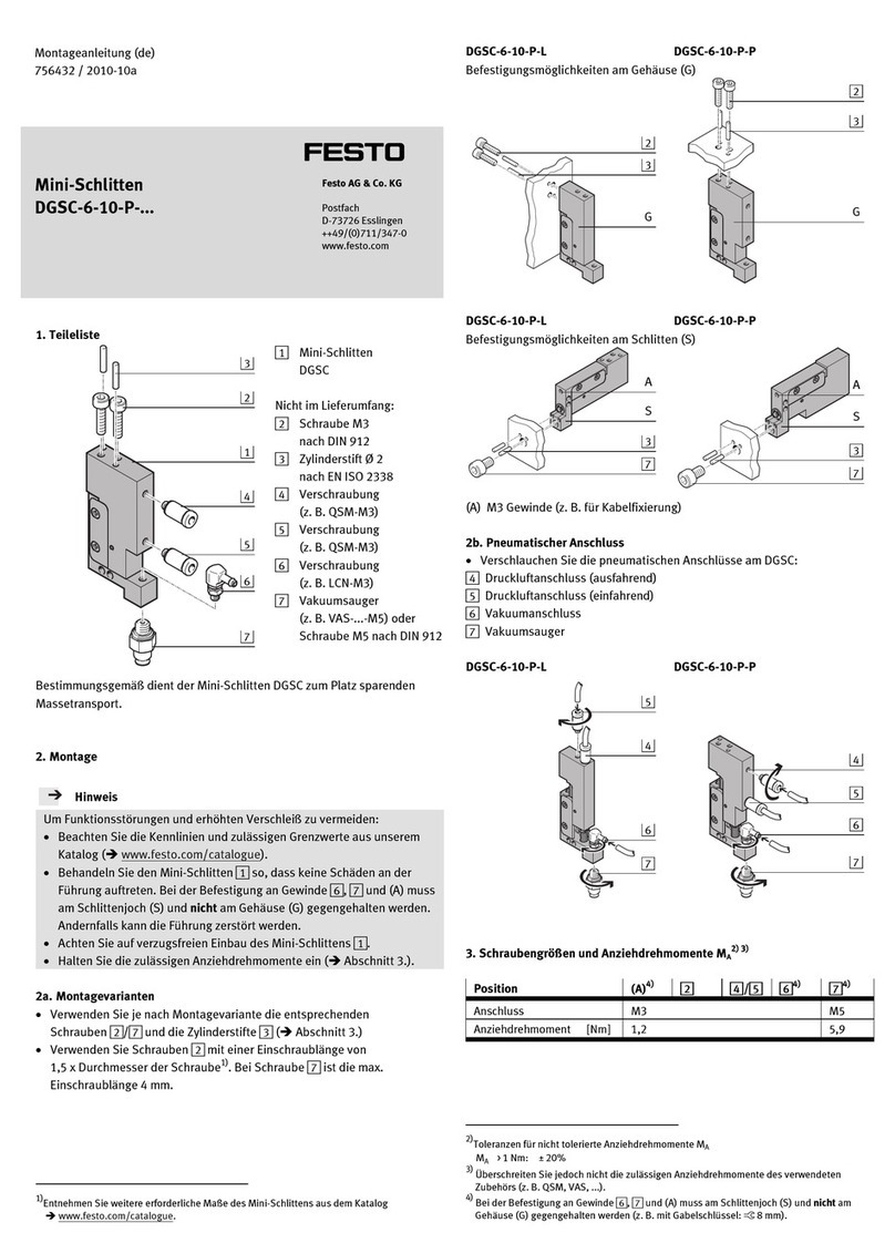 Festo DGSC-6-10-P series User manual