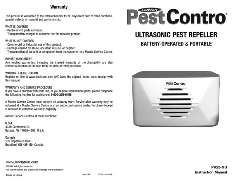Lentek PestContro instruction manual