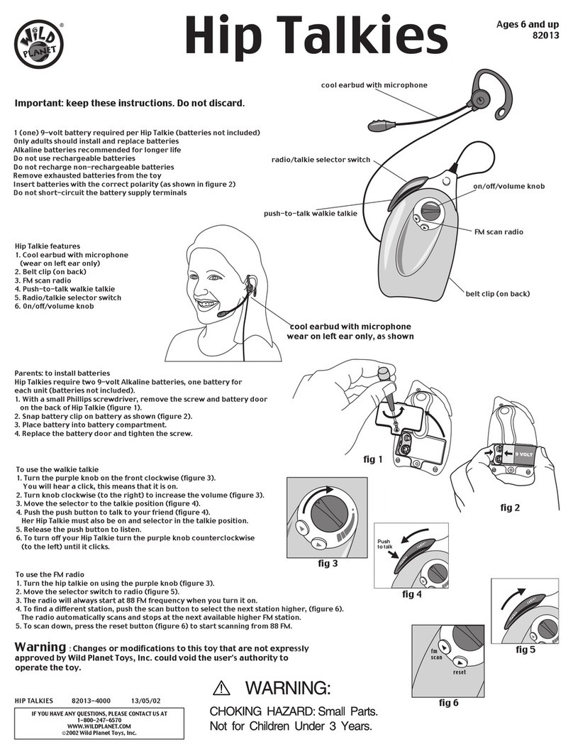 Wild Planet Hip Talkies User manual