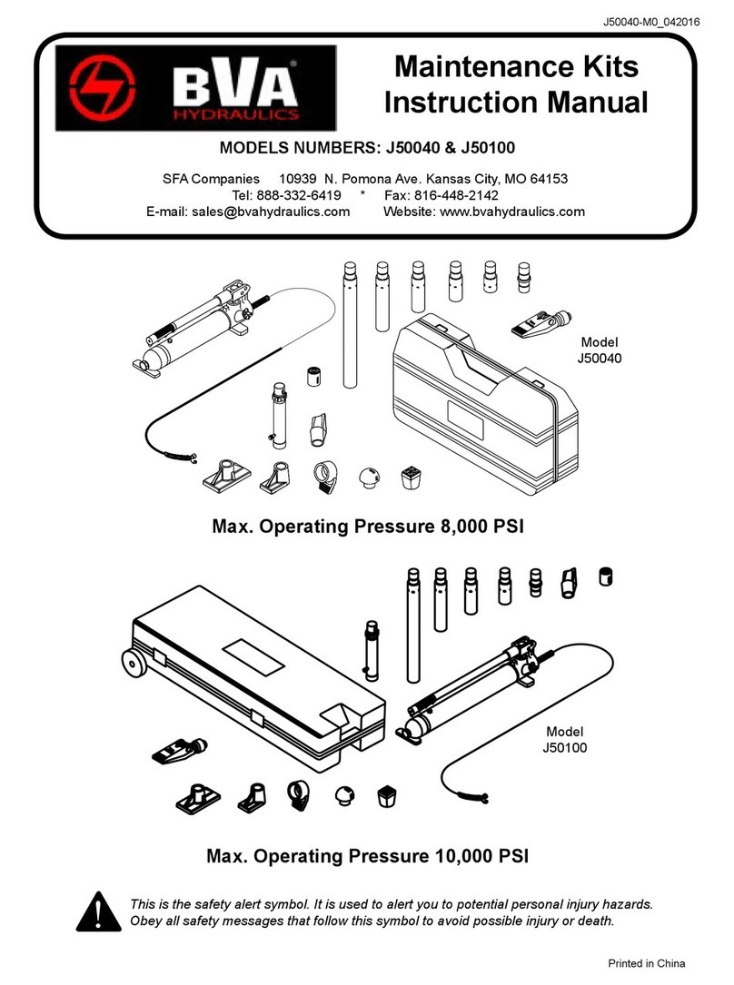 BVA Hydraulics J50040 instruction manual BVA Hydraulics J50040 instruction manual