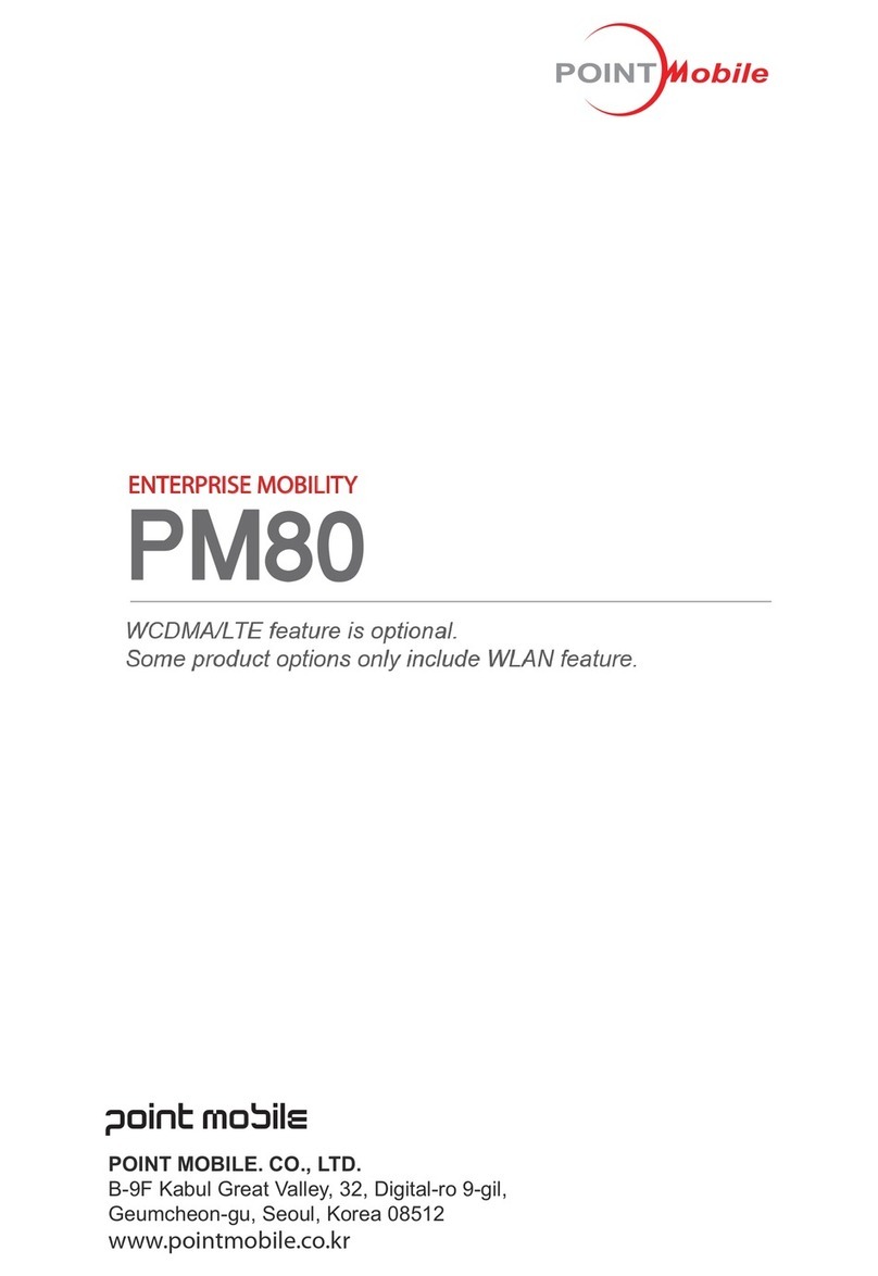 Point Mobile PM80 User's manual guide
