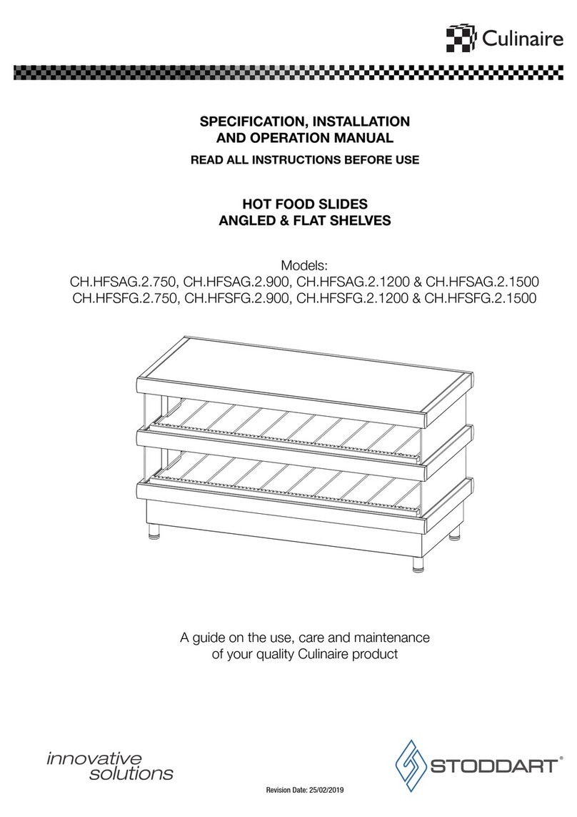 Culinaire CH.HFSAG.2.750 Specification, installation and operation manual