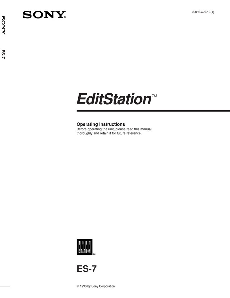 Sony EditStation ES-7 User manual