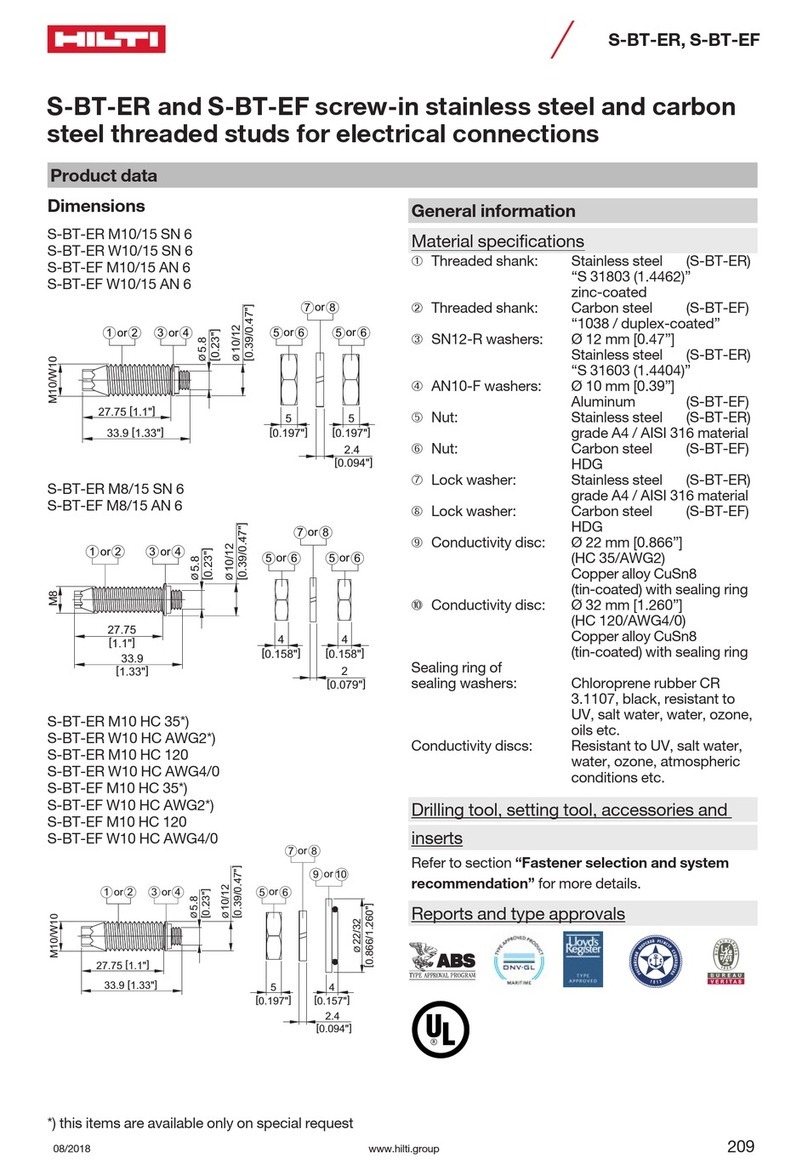 Hilti S-BT-ER Installation instruction