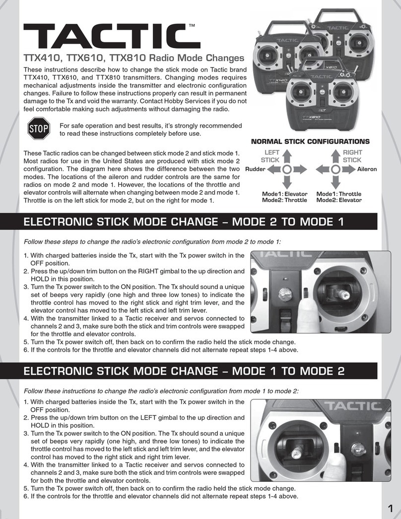 Tactic TTX410 User manual