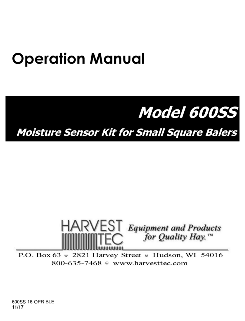 Harvest TEC 600SS Operation manual