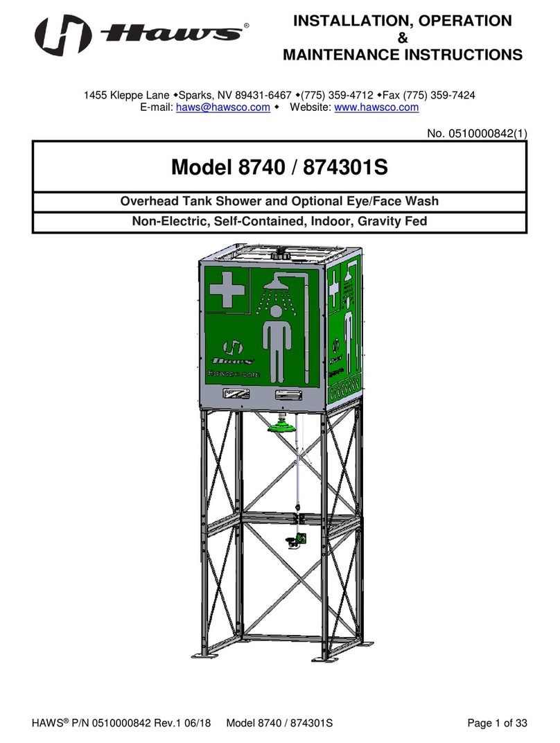 Haws 8740 Installation, operation & maintenance instructions Haws 8740 Installation, operation & maintenance instructions