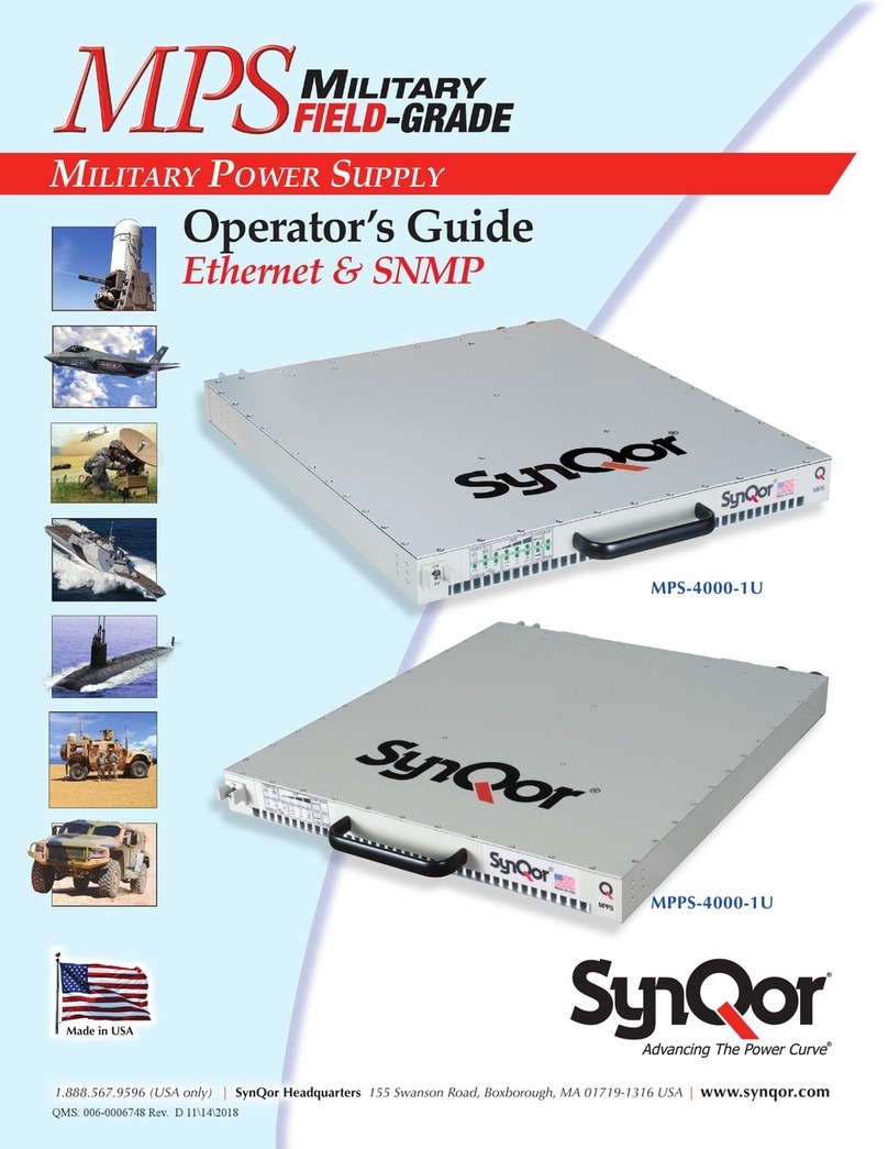 SynQor MPS Series Operator's guide