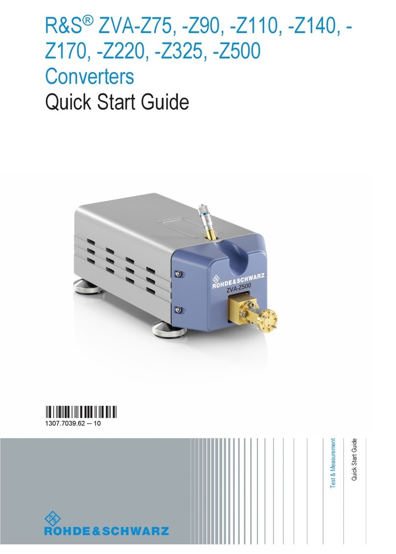 R&S ZVA-Z75 quick start guide