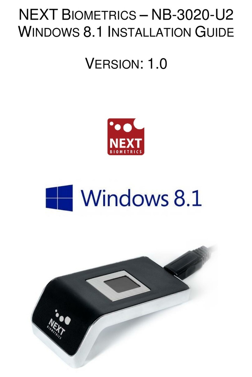 NEXT Biometrics NB-3020-U2 installation guide