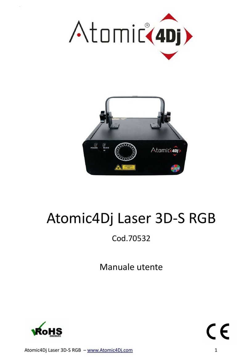 ATOMIC4DJ Laser 3D-S RGB user manual