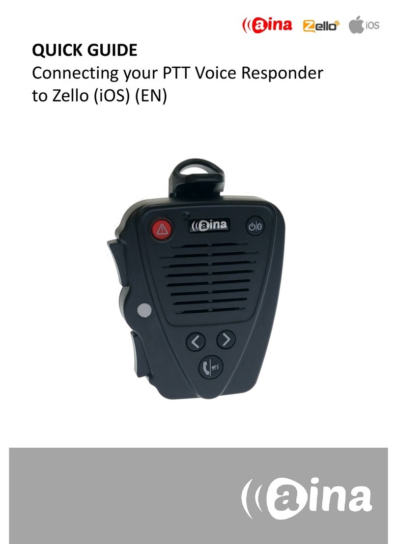 AINA PTT Voice Responder User manual