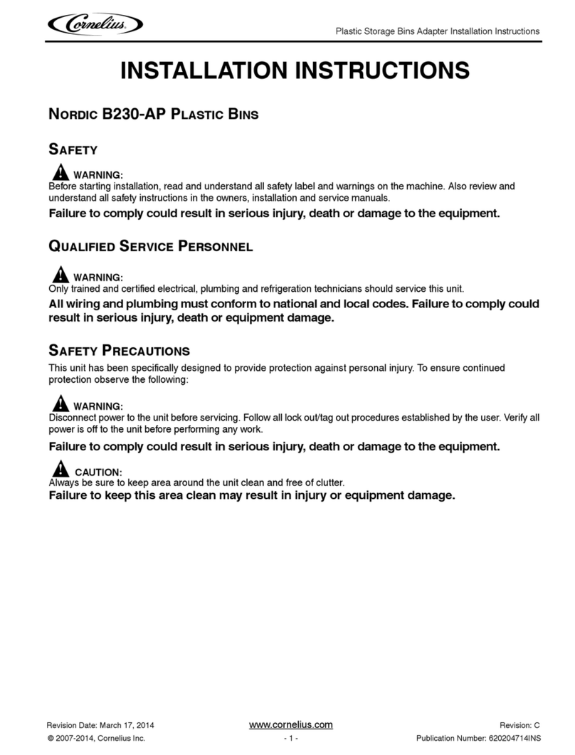Cornelius NORDIC B230-AP installation instructions