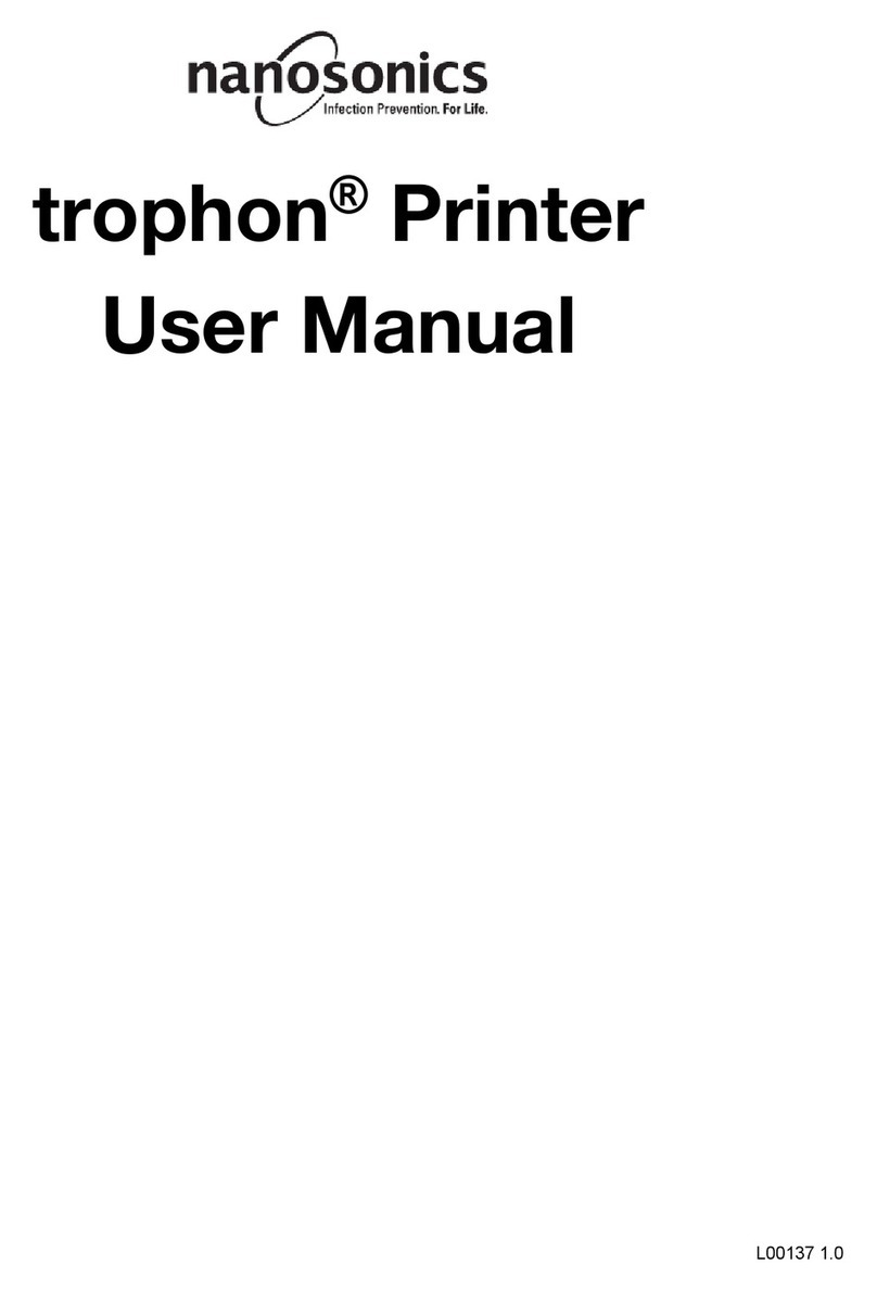 Nanosonics trophon printer user manual