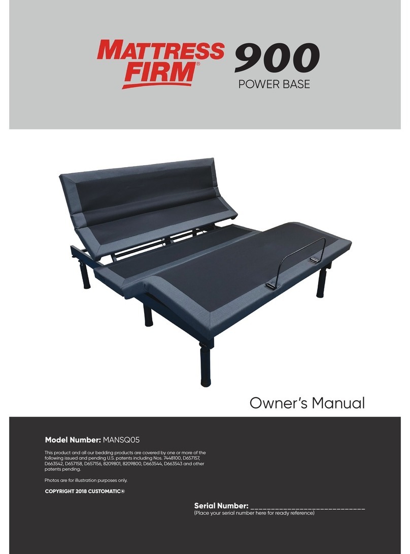 MATTRESS FIRM 900 POWER BASE owner's manual MATTRESS FIRM 900 POWER BASE owner's manual