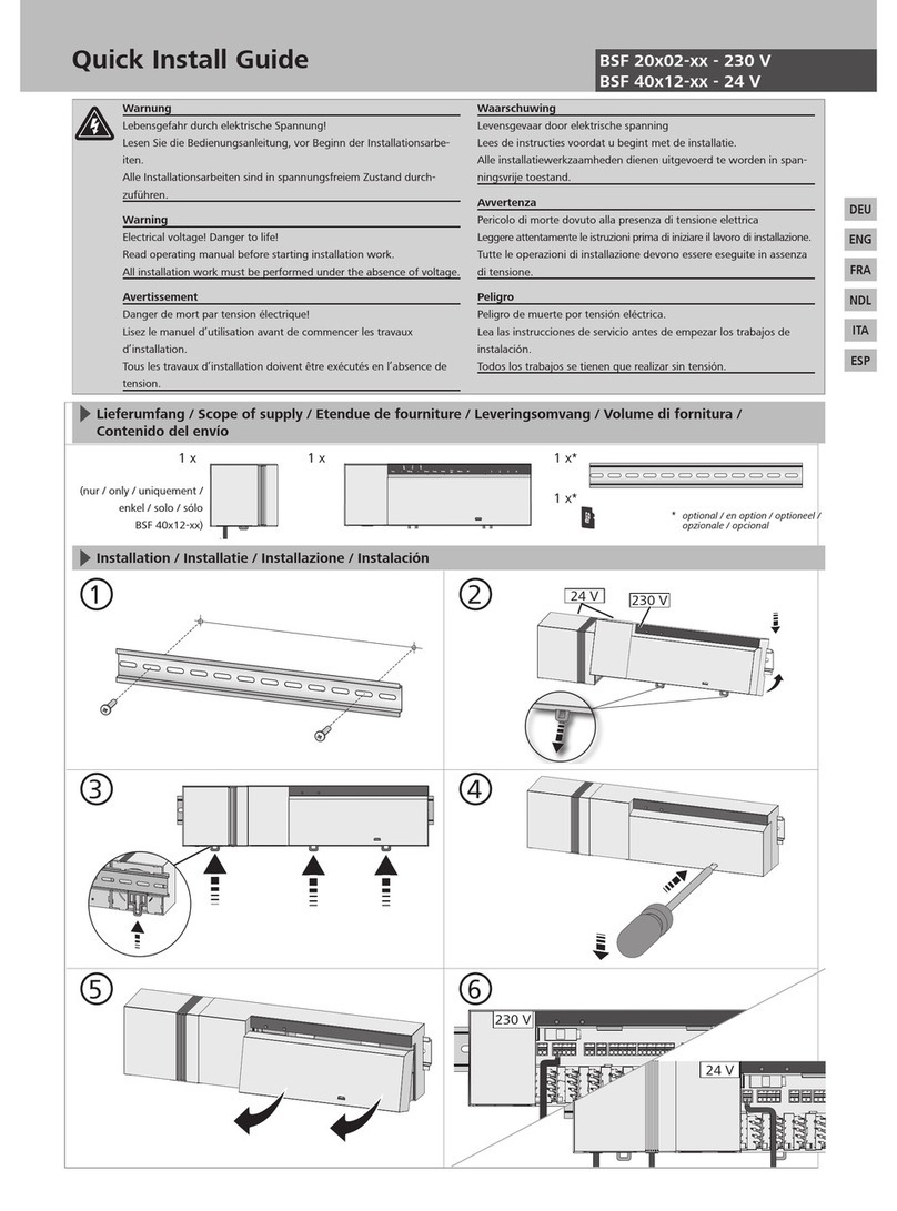 KAN-therm BSF 20x02 series Quick install guide
