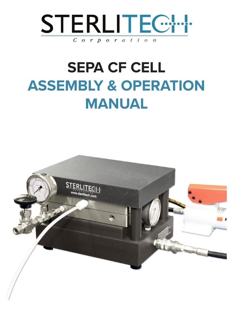 Sterlitech SEPA CF CELL Assembly & operation manual