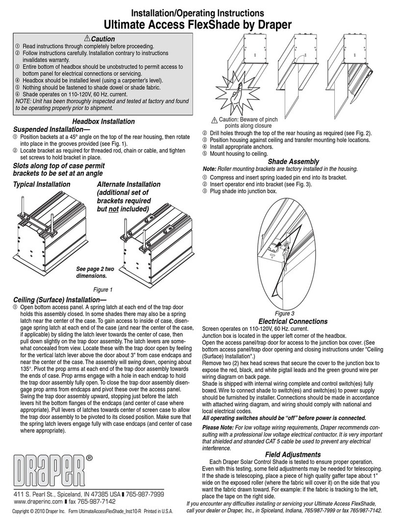 Draper Ultimate Access FlexShade User manual