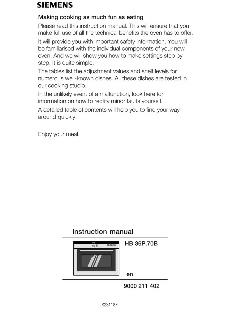 Siemens HB 36P.70B Series User manual