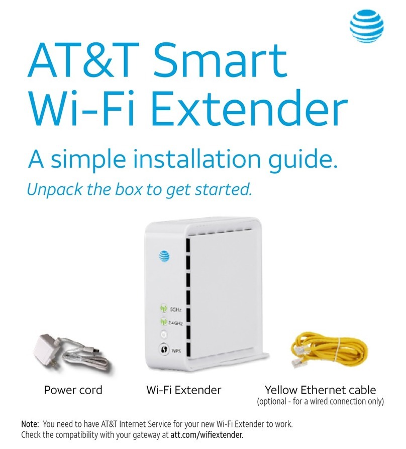 AT&T Smart Wi-Fi Extender User manual