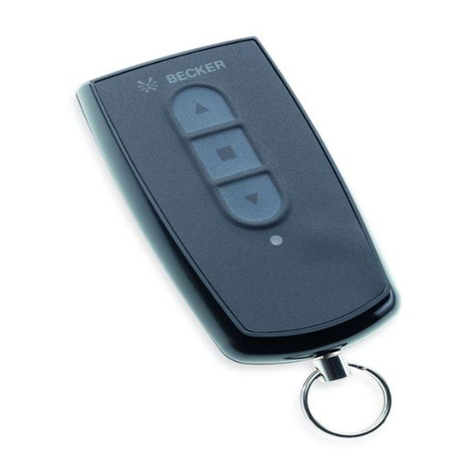 Becker Centronic EasyControl EC141-II Assembly and operating instructions