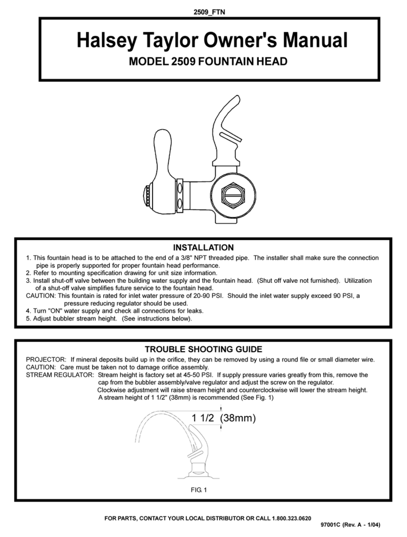 Halsey Taylor 2509 owner's manual