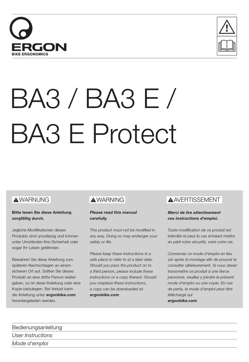 Ergon BA3 User manual
