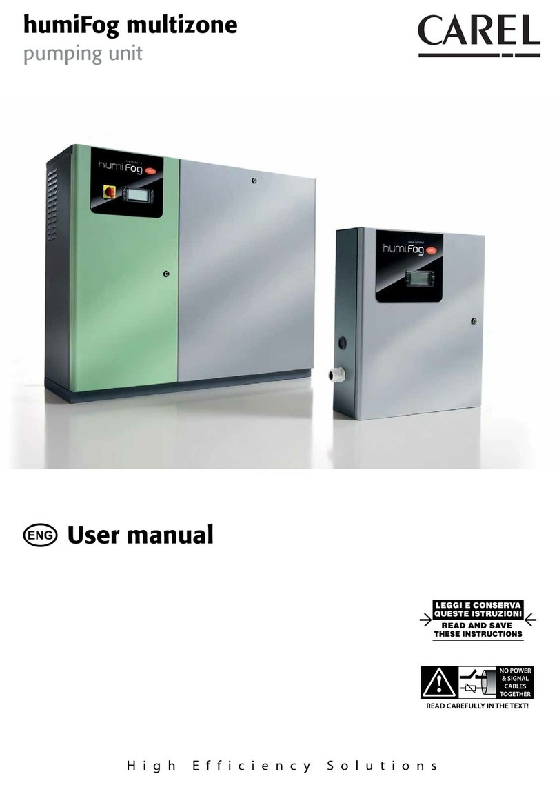 Carel humiFog Multizone user manual