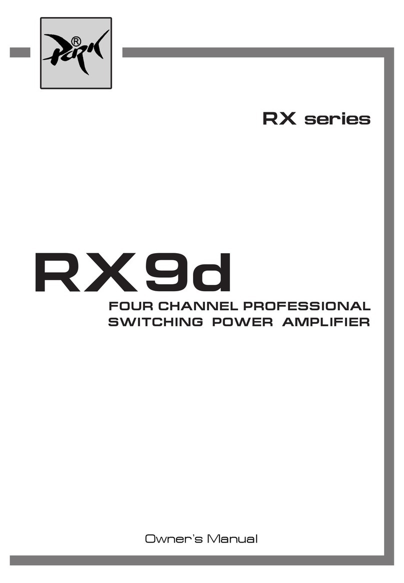 PARK AUDIO RX Series owner's manual