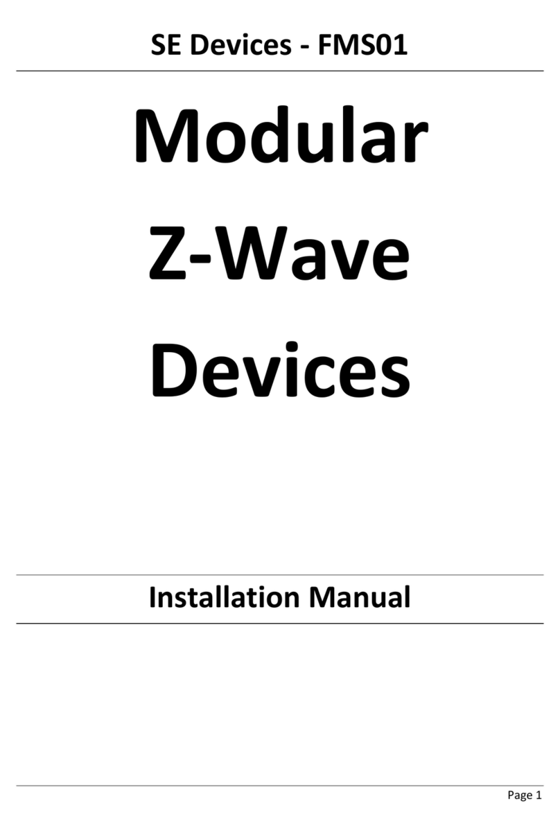 SE Devices Z-Wave Series installation manual