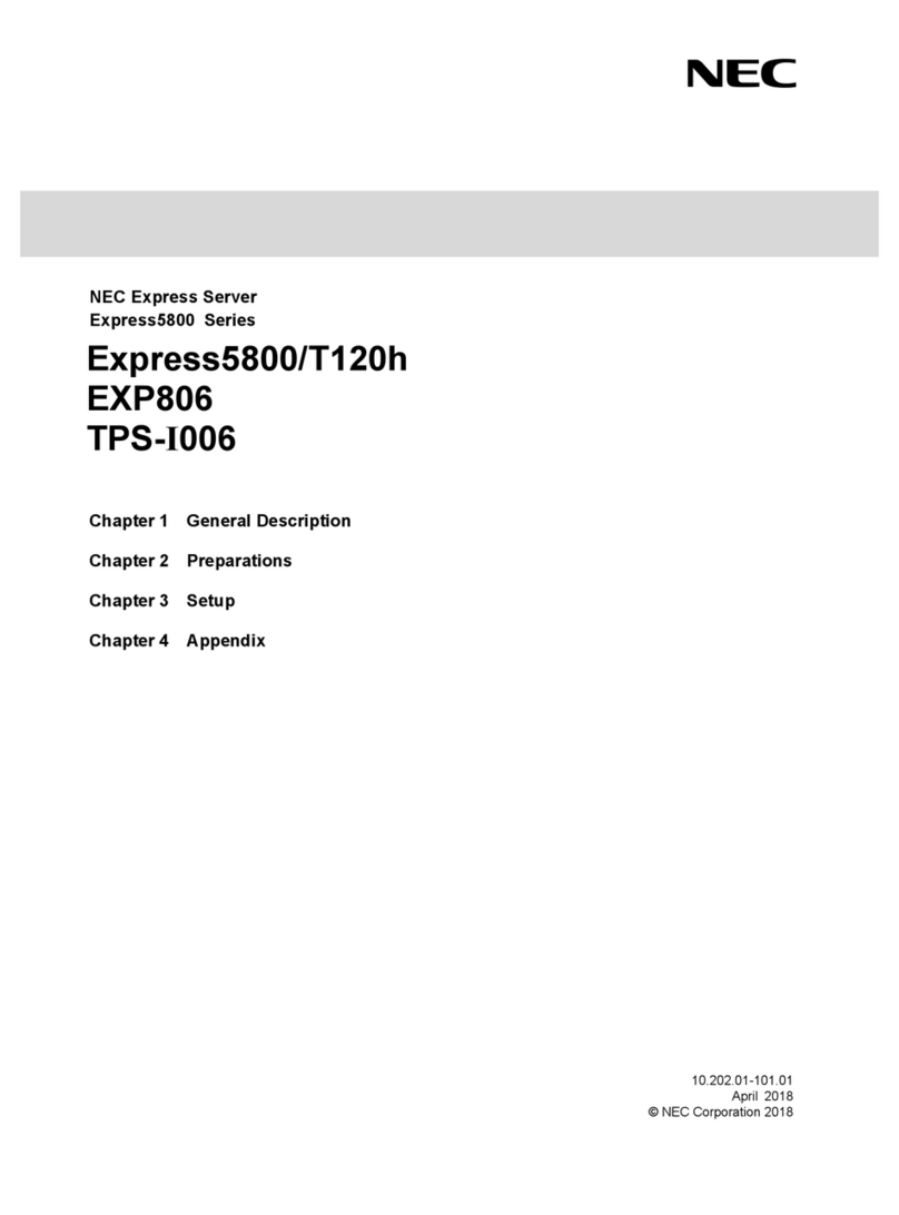 NEC Express5800/T120h User manual
